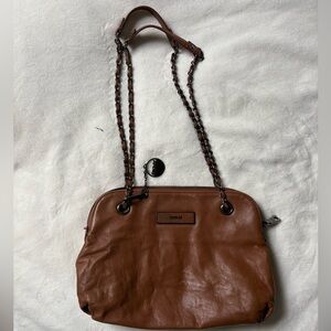DKNY brown shoulder purse